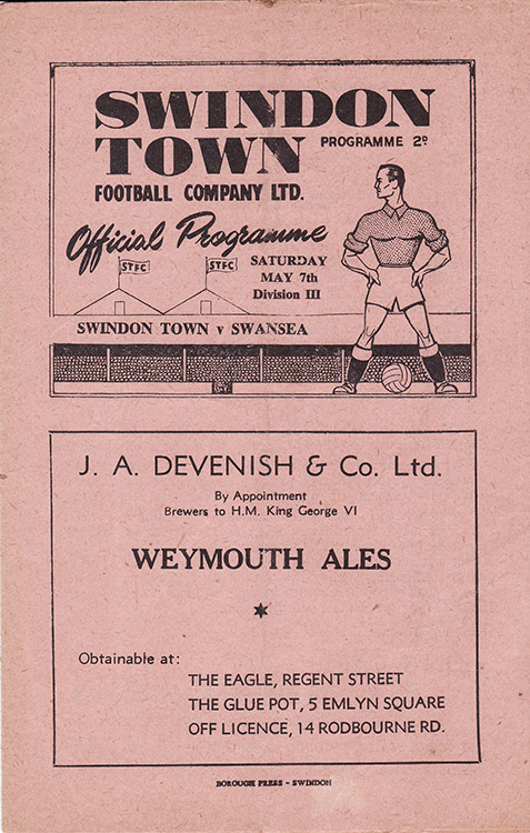 <b>Saturday, May 7, 1949</b><br />vs. Swansea Town (Home)